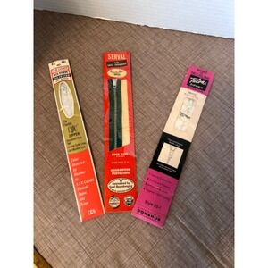 Vintage Talon Serval J&P Coats Zippers Lot‎ NOS Sewing Supplies Crafting